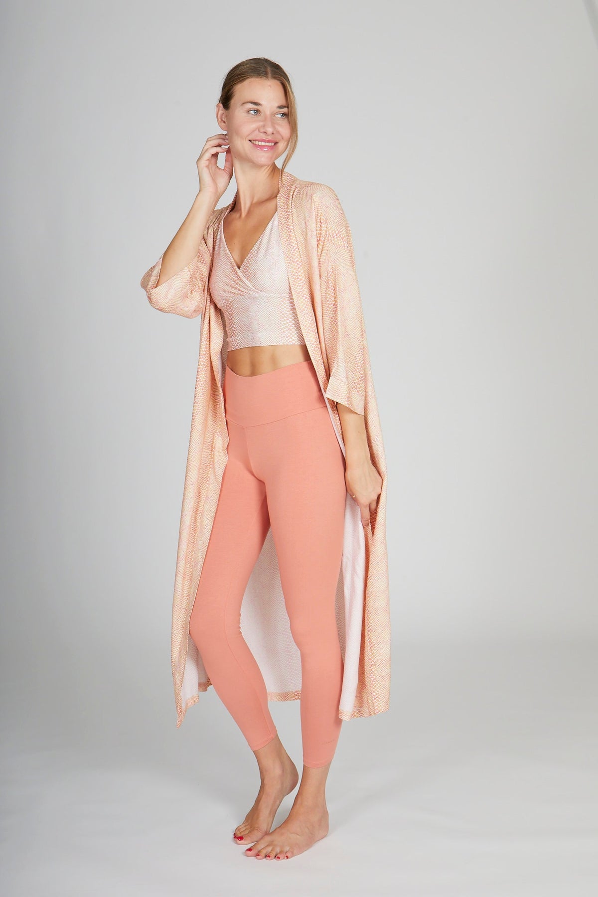 Kismet Kimono snake rose