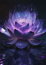 Lotus Gold Schwarzlichtposter
