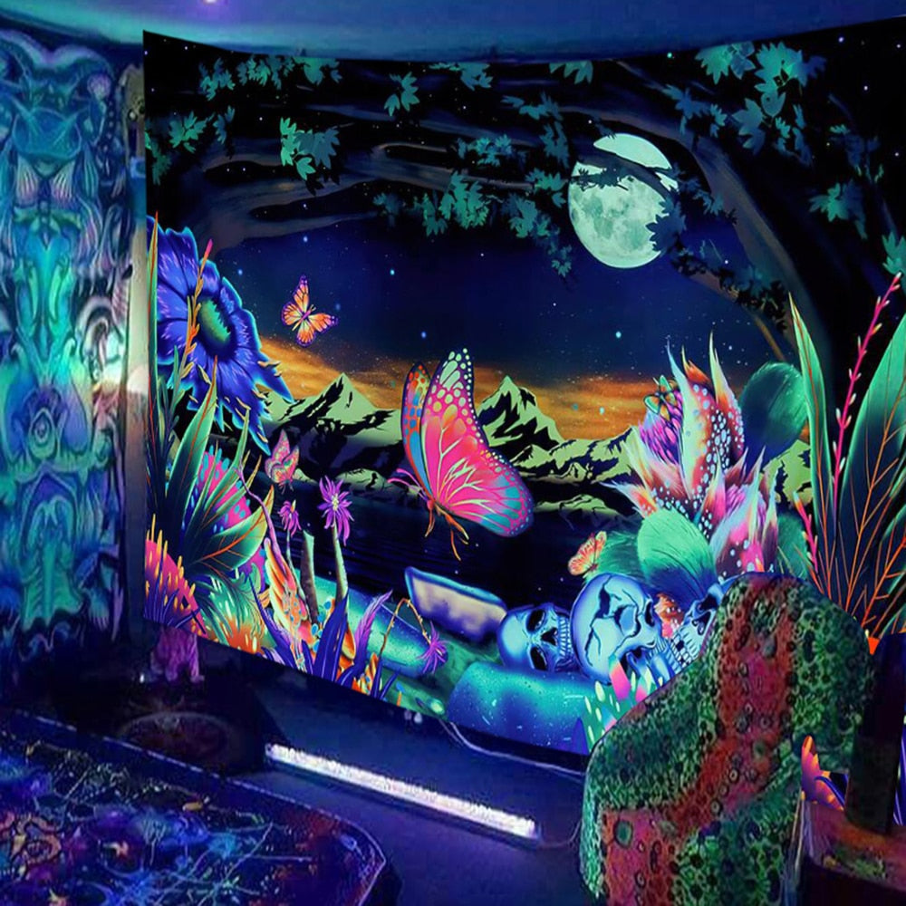Animals and  Hippies Schwarzlichtposter