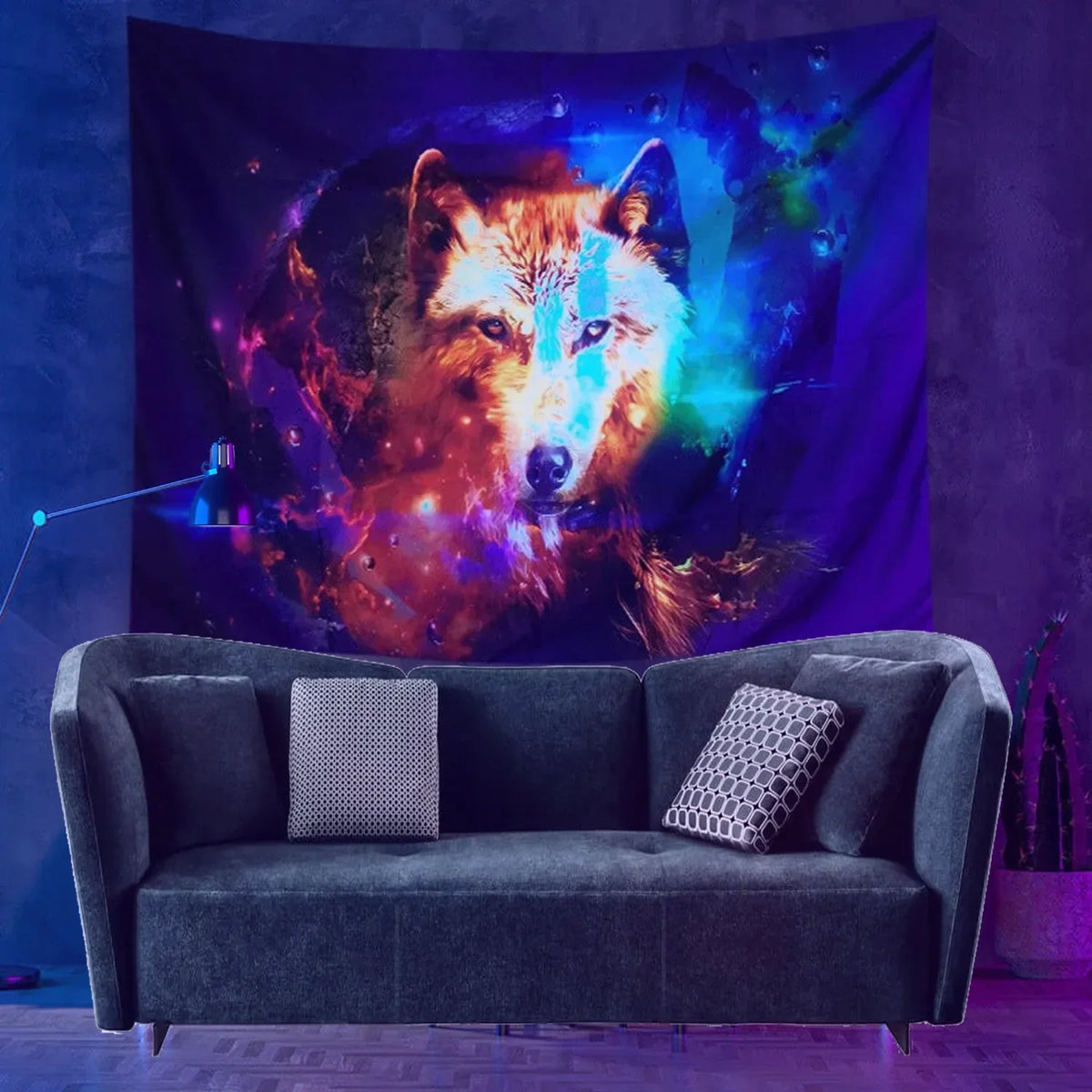 Psychedelic Hippie Schwarzlichtsposter