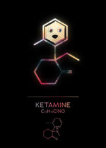 Neon Molecular Poster