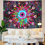Mushroom Trippy Schwarzlichtposter