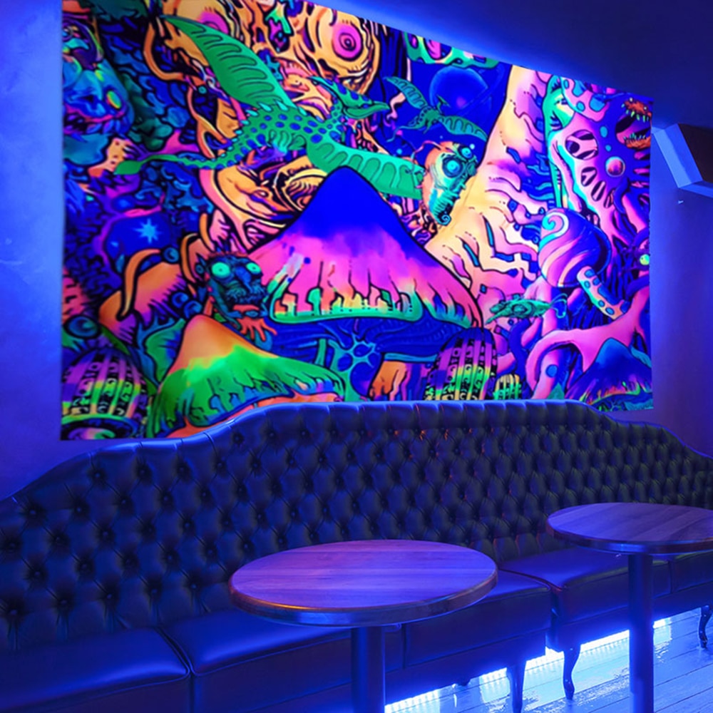 Boho Wall Schwarzlichtposter