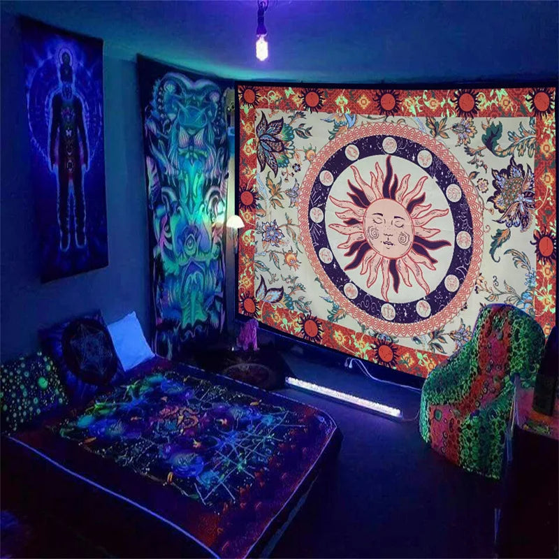 Mystisches UV Schwarzlichtposter