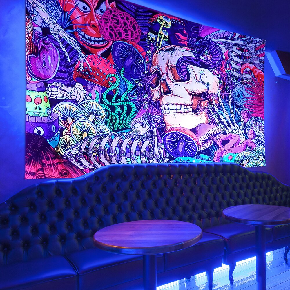 Boho Wall Schwarzlichtposter