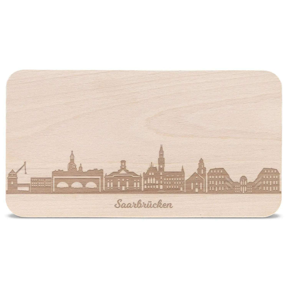 Frühstücksbrettchen Skyline Saarbrücken