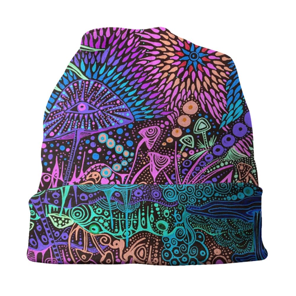 Psychedelic Skull Art Poster