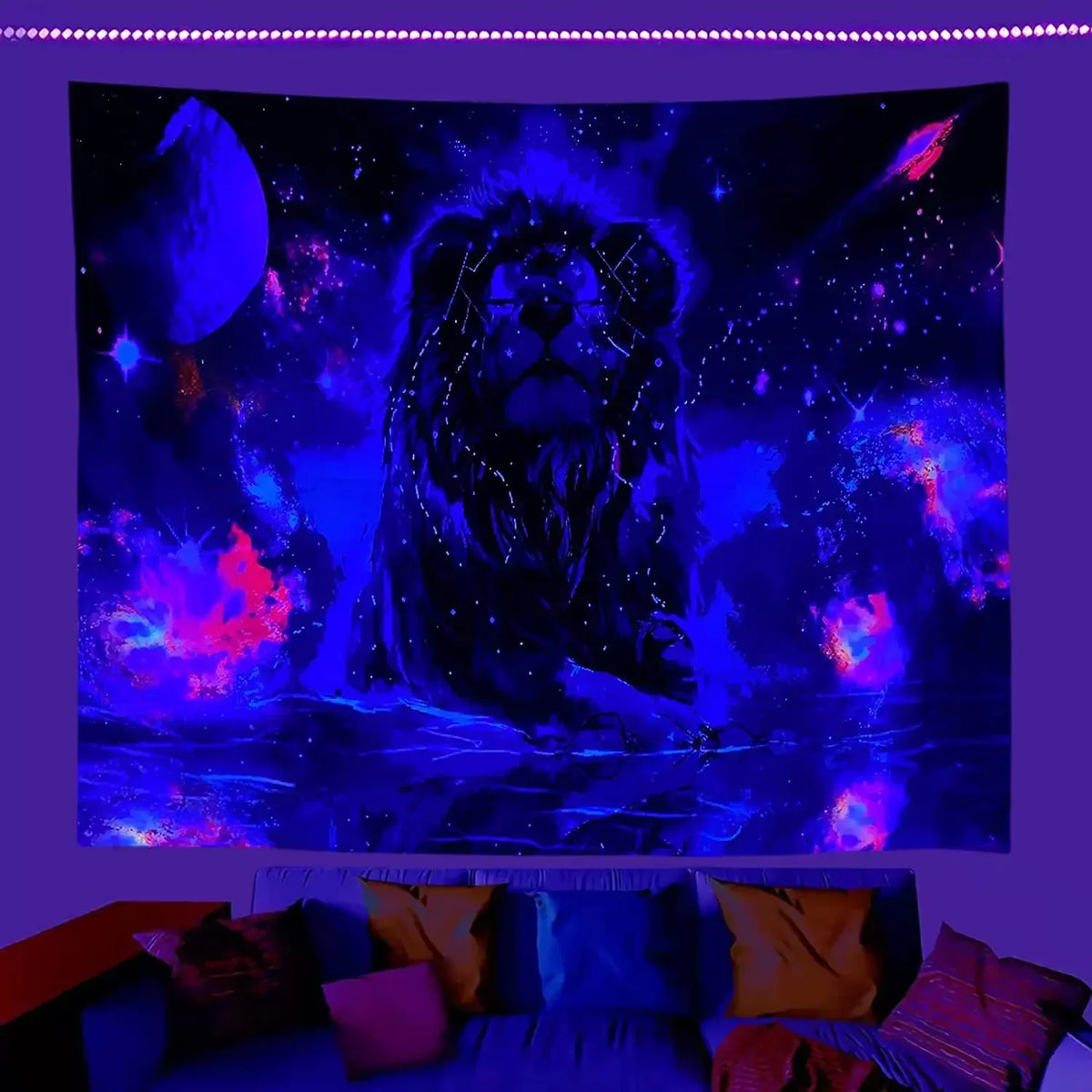 Psychedelic Hippie Schwarzlichtsposter