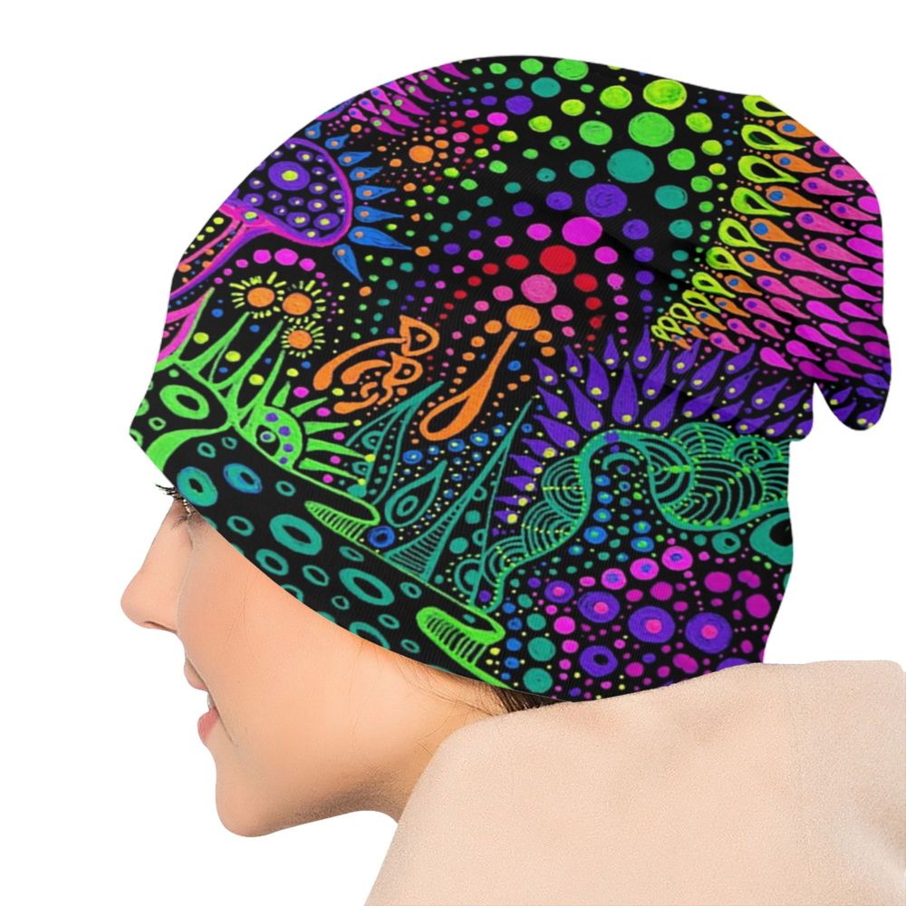 Psychedelic Skull Art Poster