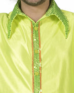 Buntes Brasilianer Samba Hemd für Herren | Neon Gelb