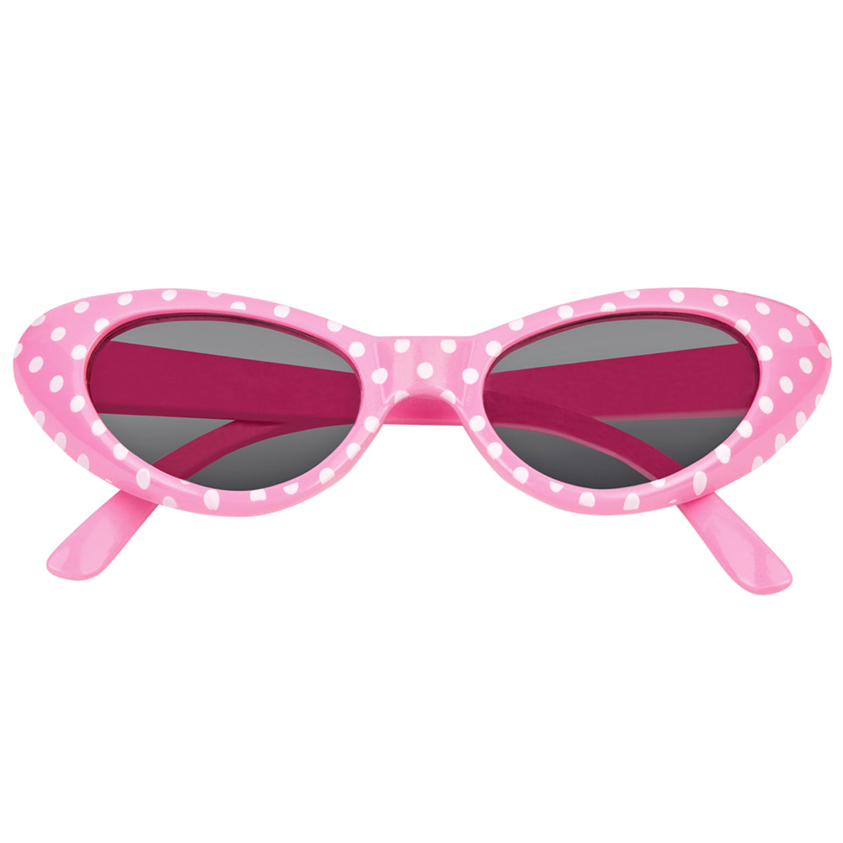 Cat Eye Brille Sandy mit Punkten | Rosa Weiß