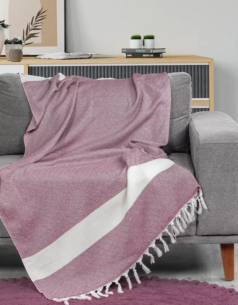 Bambushome Perla Sauna-Hamamtuch 100×180 cm, 100 % Baumwolle