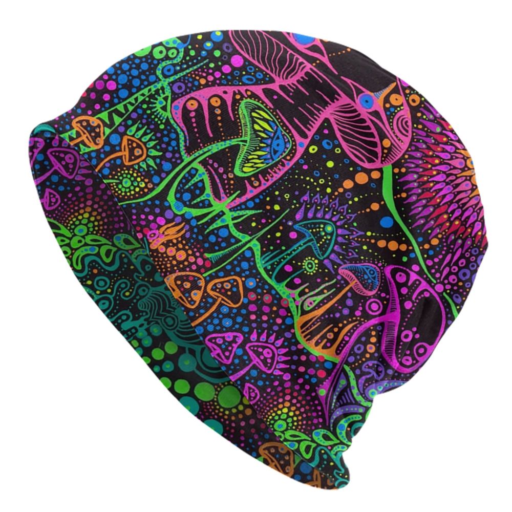 Psychedelic Skull Art Poster