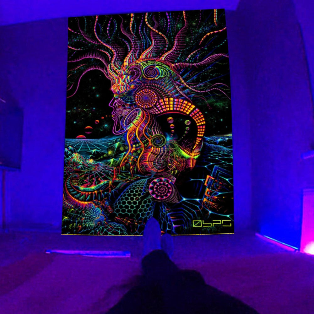 Starry UV Schwarzlichtposter