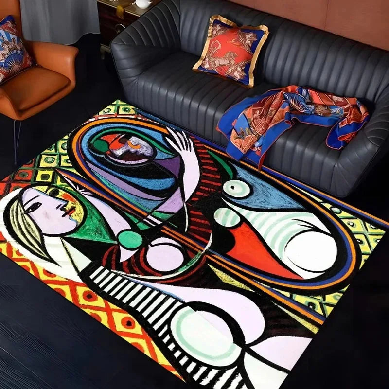 Picassostyle Abstrakt Design Teppich