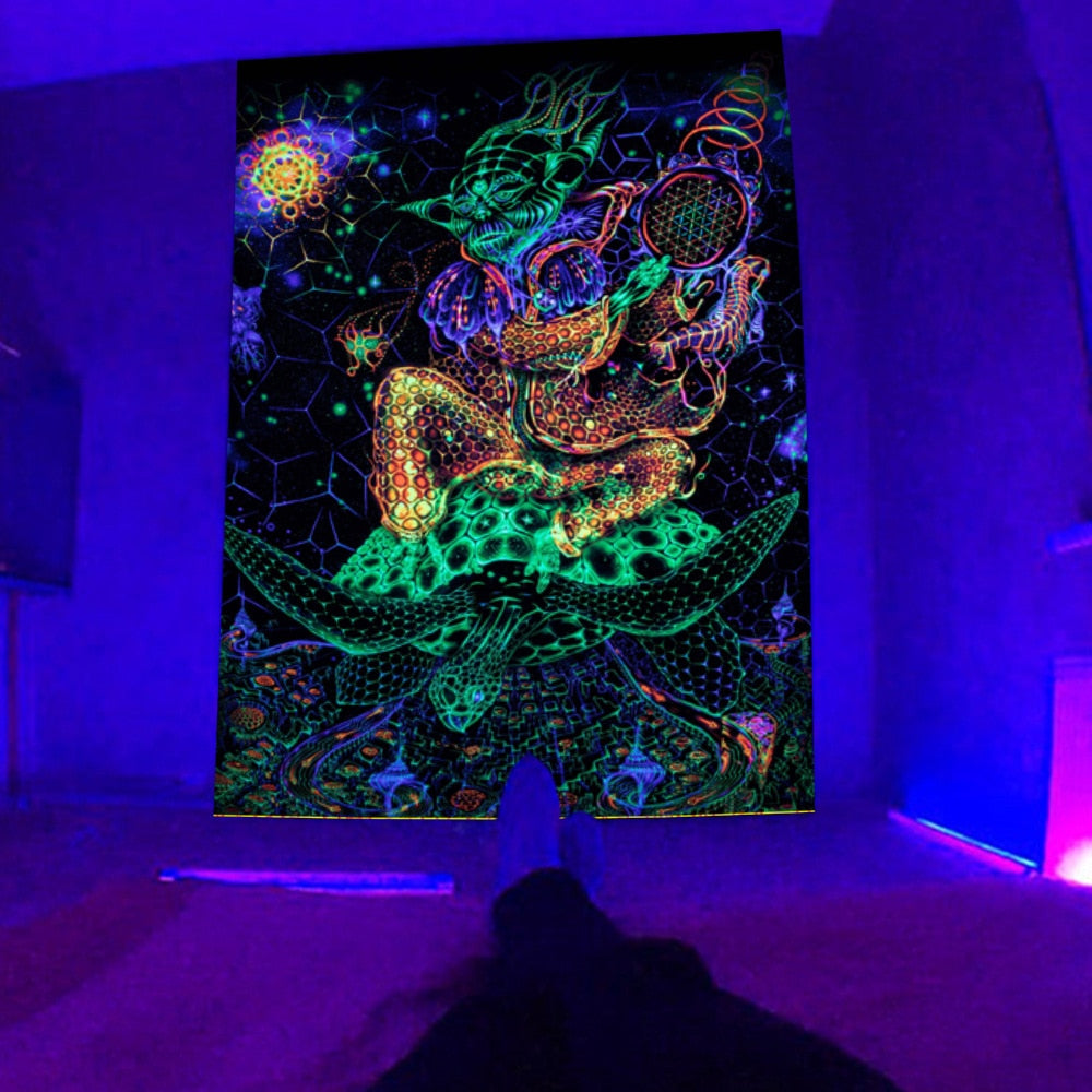 Starry UV Schwarzlichtposter