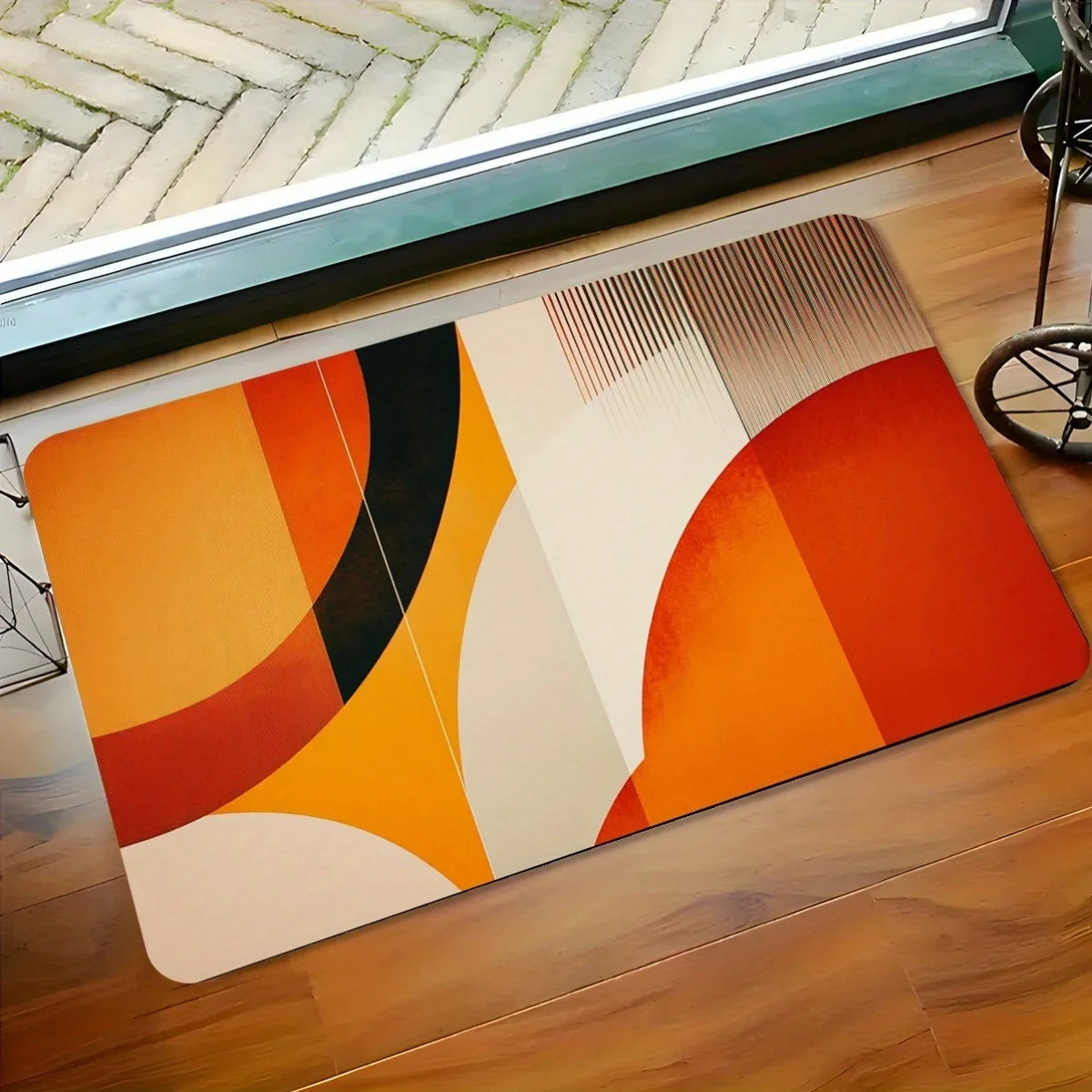 Geometrischer Kunst Teppich Poster