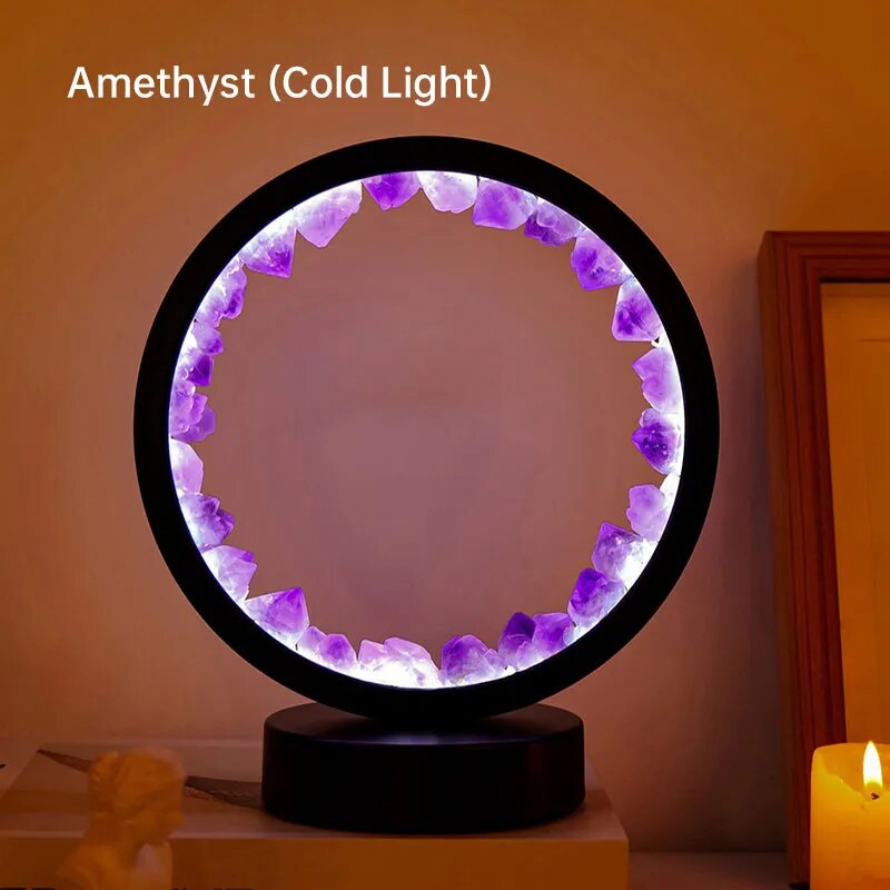 Led Wiederauflampbare Amethystenlampe