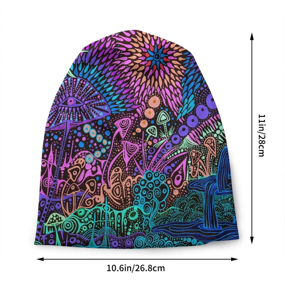 Psychedelic Skull Art Poster