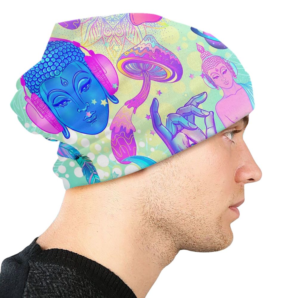 Psychedelic Skull Art Poster