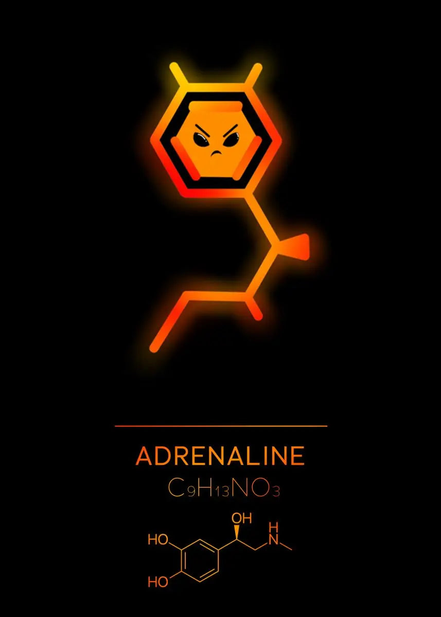 Neon Molecular Poster