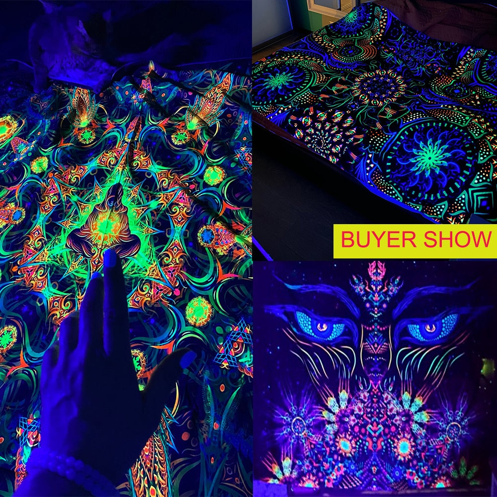 Animals and  Hippies Schwarzlichtposter