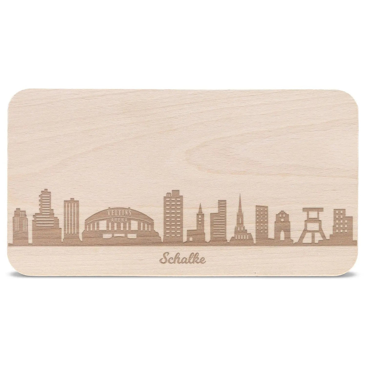 Frühstücksbrettchen Skyline Schalke