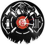 Wanduhr aus Vinyl Feuerwehr