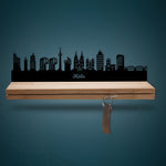 Schlüsselleiste Holz Skyline Köln