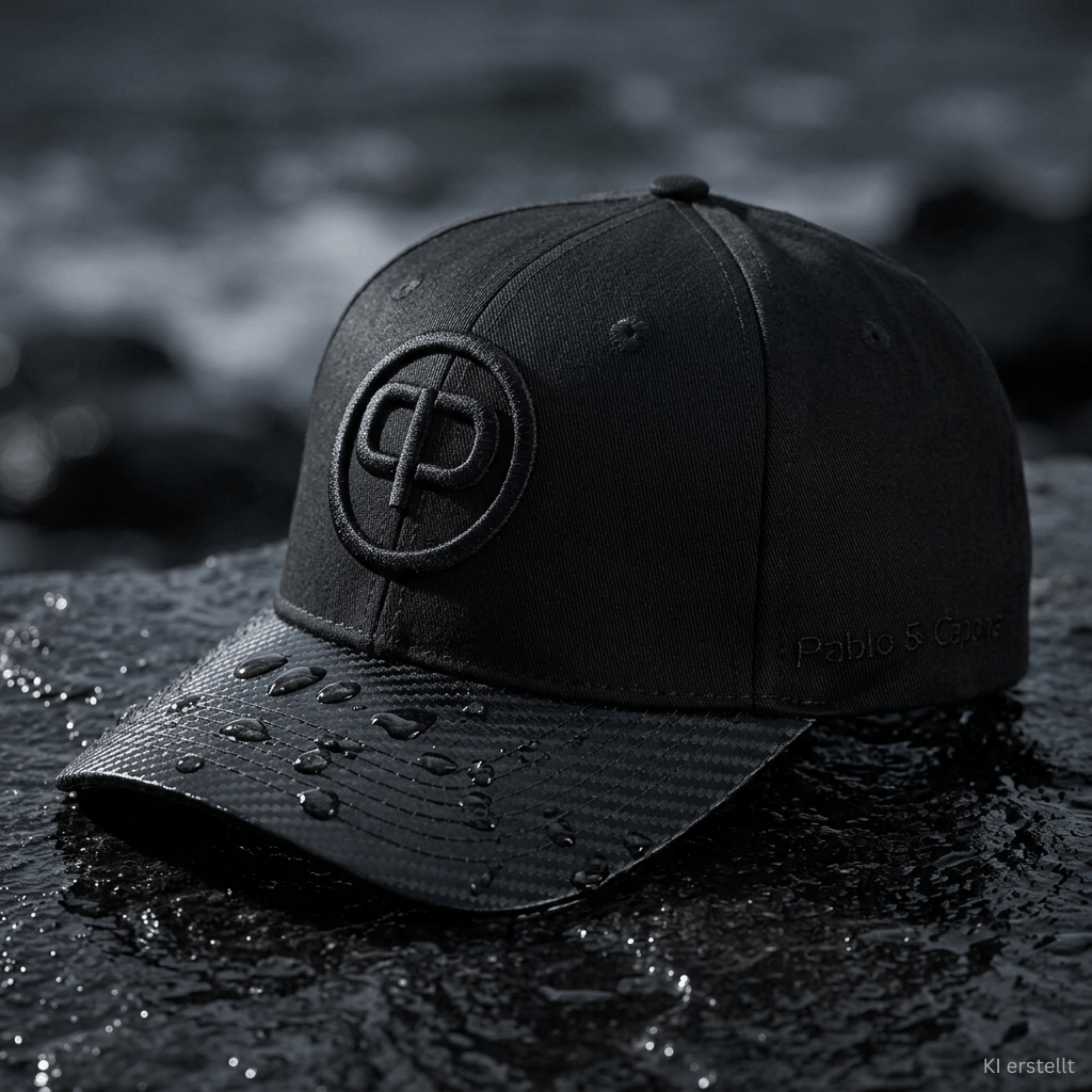 Baseball Cap - Black & Black Carbon