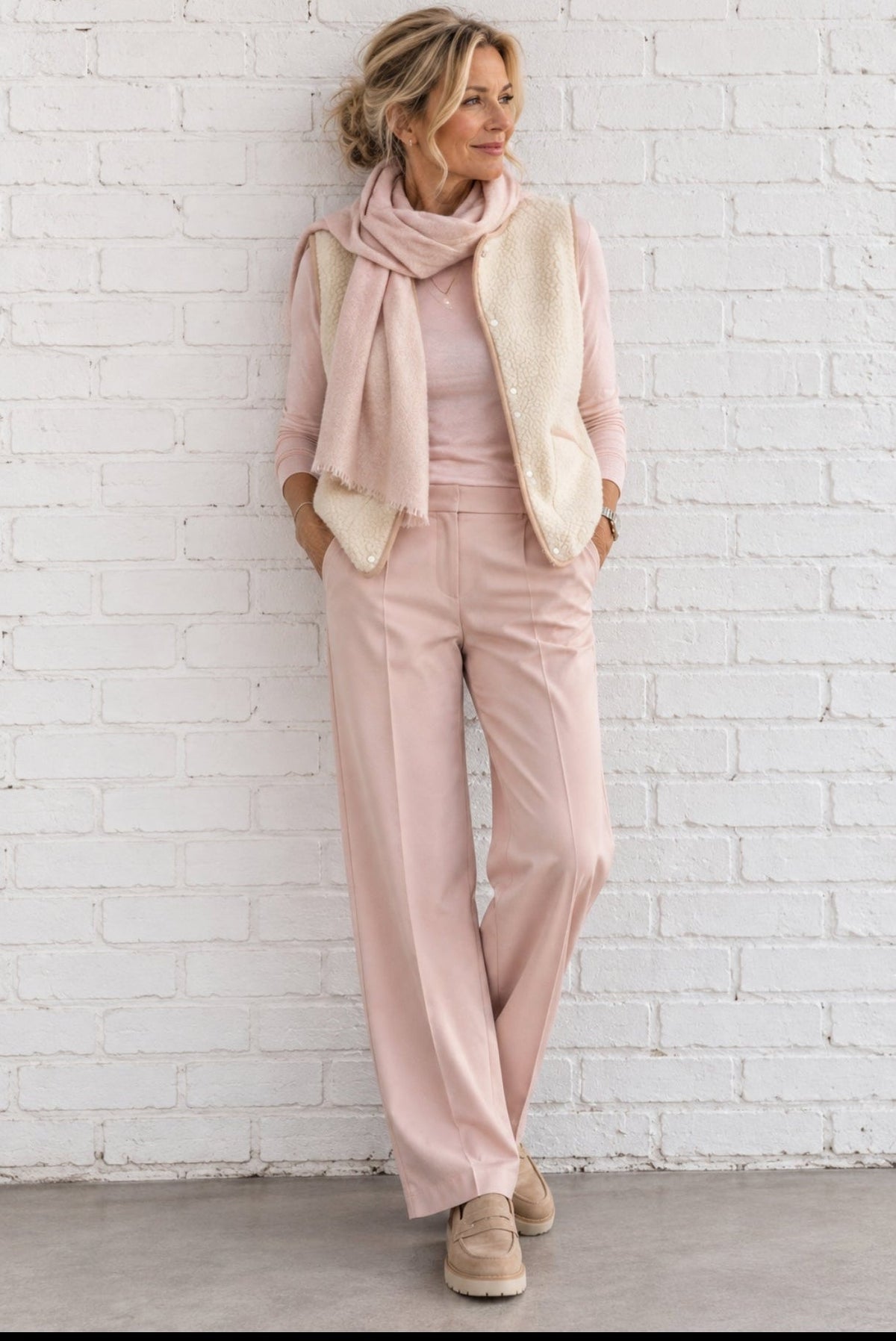Superweicher Kaschmirschal UNISEX- Rosé - DELIGHT SPRING