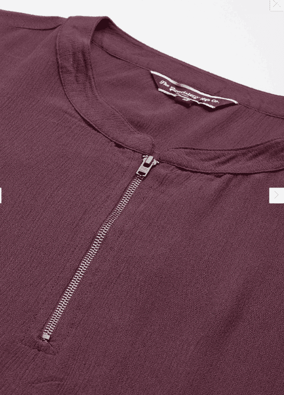 Mandarin Collar Roll-Up Sleeves Top in Berlin