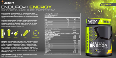 Enduro X - Elektrolyte für Ausdauer / Kampfsportler etc. - SSA Suplements I 750g