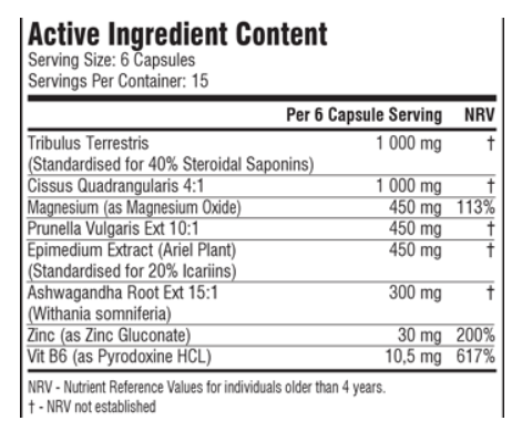 Hardcore Rhino Testosterone Booster  90 - SSA Suplements