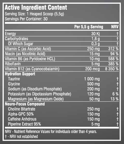 Hellfire Pre-Workout - Gaming Focus Energy SSA Suplements