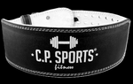 Gewichthebergürtel Leder Schwarz - C.P. Sports - T6