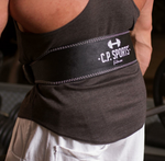 Gewichthebergürtel Leder Schwarz - C.P. Sports - T6