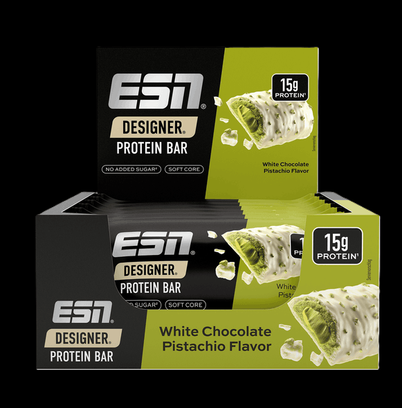 ESN - Designer Protein Bar White Chocolate Pistachio | 12 x 45g Namma Markt