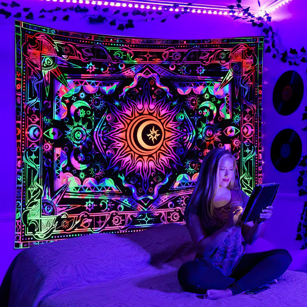 Trippy Kisses Schwarzlichtposter