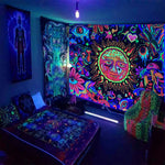 Mystisches UV Schwarzlichtposter