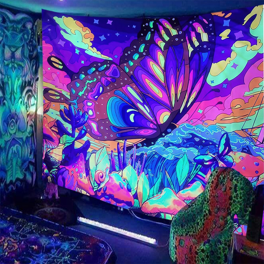 Trippy Kisses Schwarzlichtposter