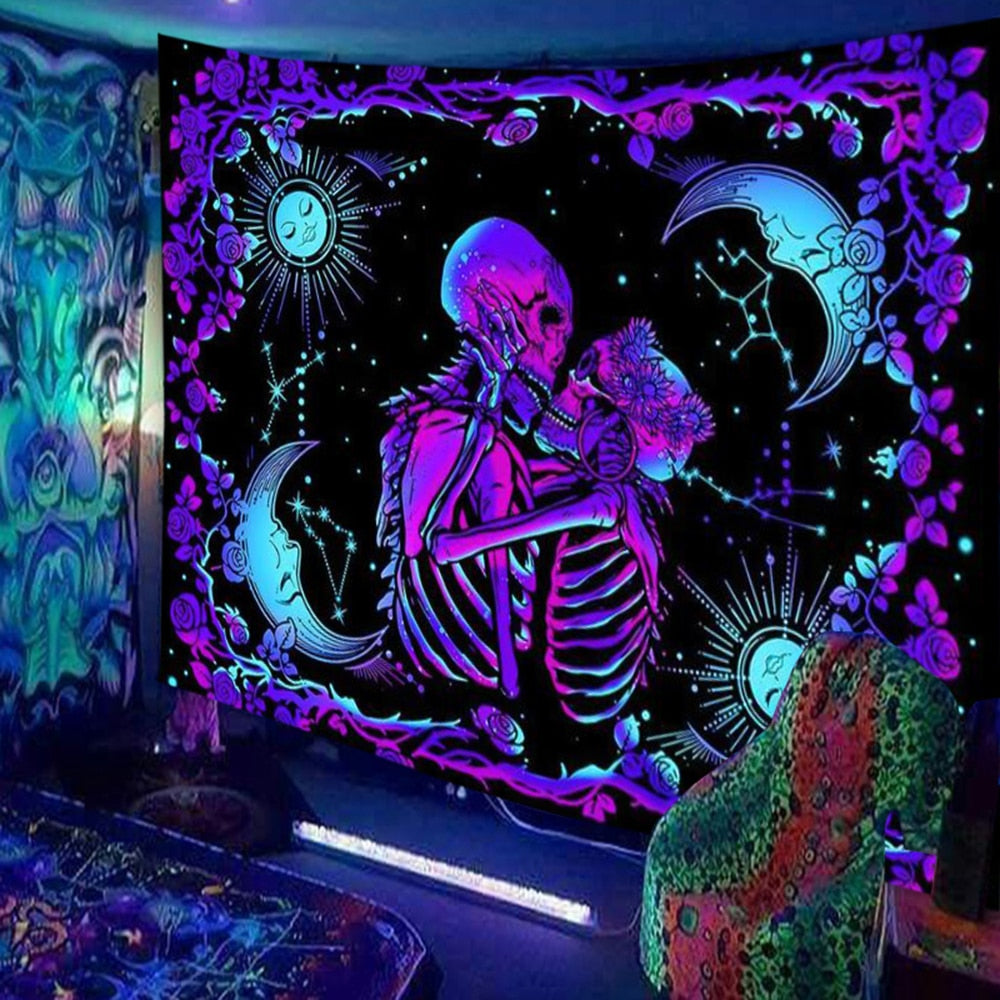 Animals and  Hippies Schwarzlichtposter