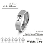 Funny Stickmanmittelfinger Ring