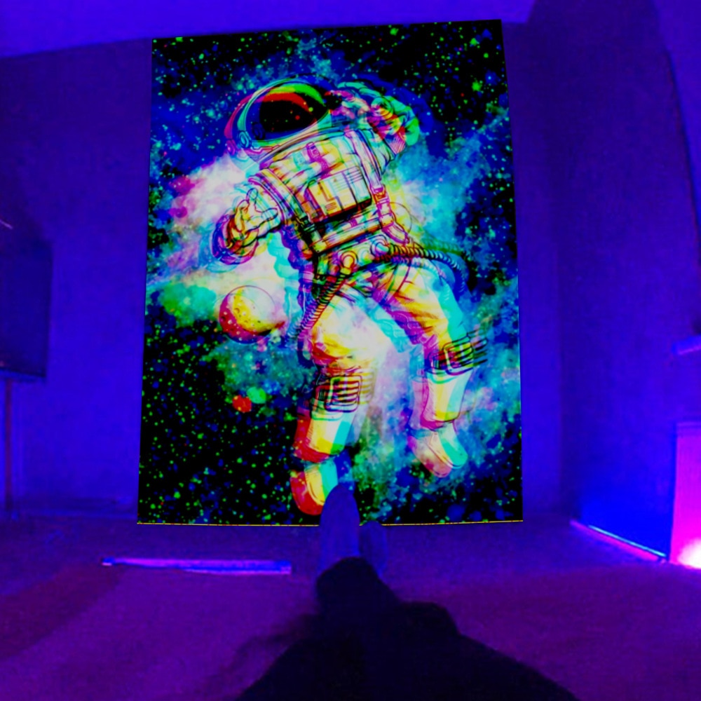 Starry UV Schwarzlichtposter