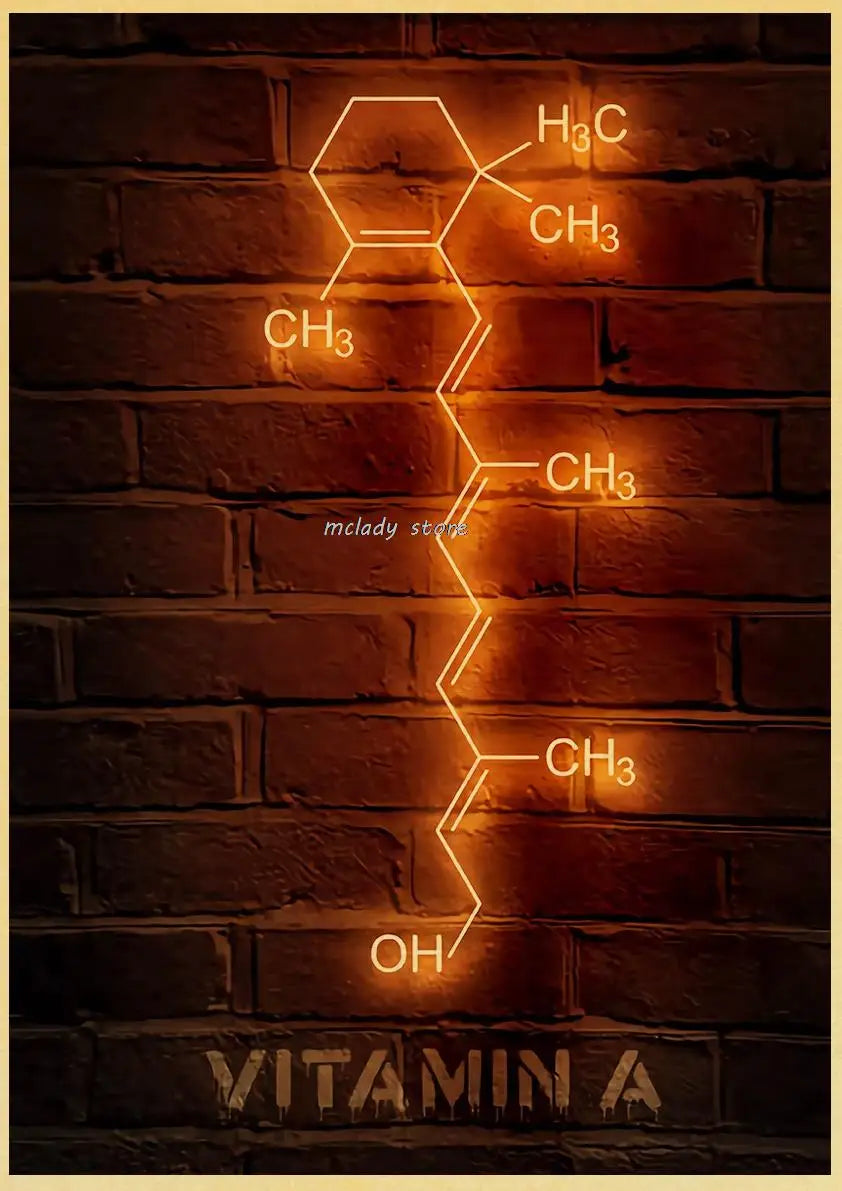 Neon Molecules Neon Poster