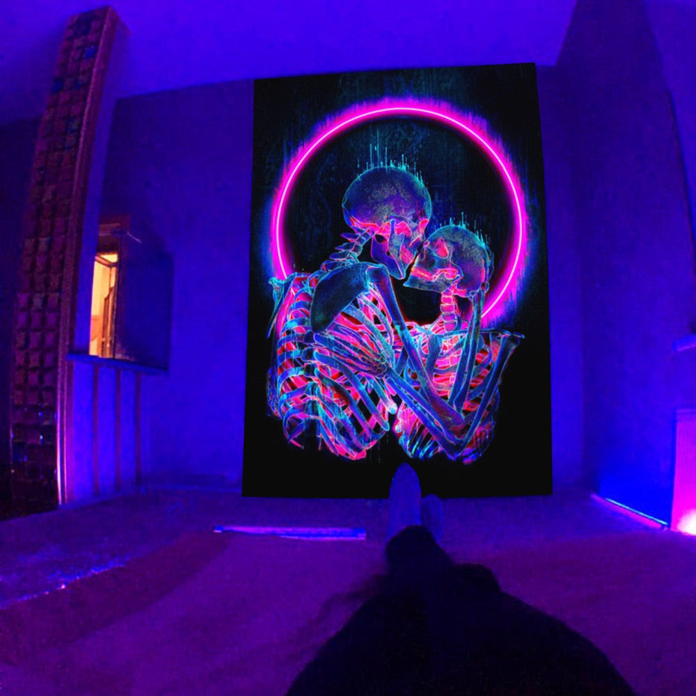 Boho Cloth Schwarzlichtposter