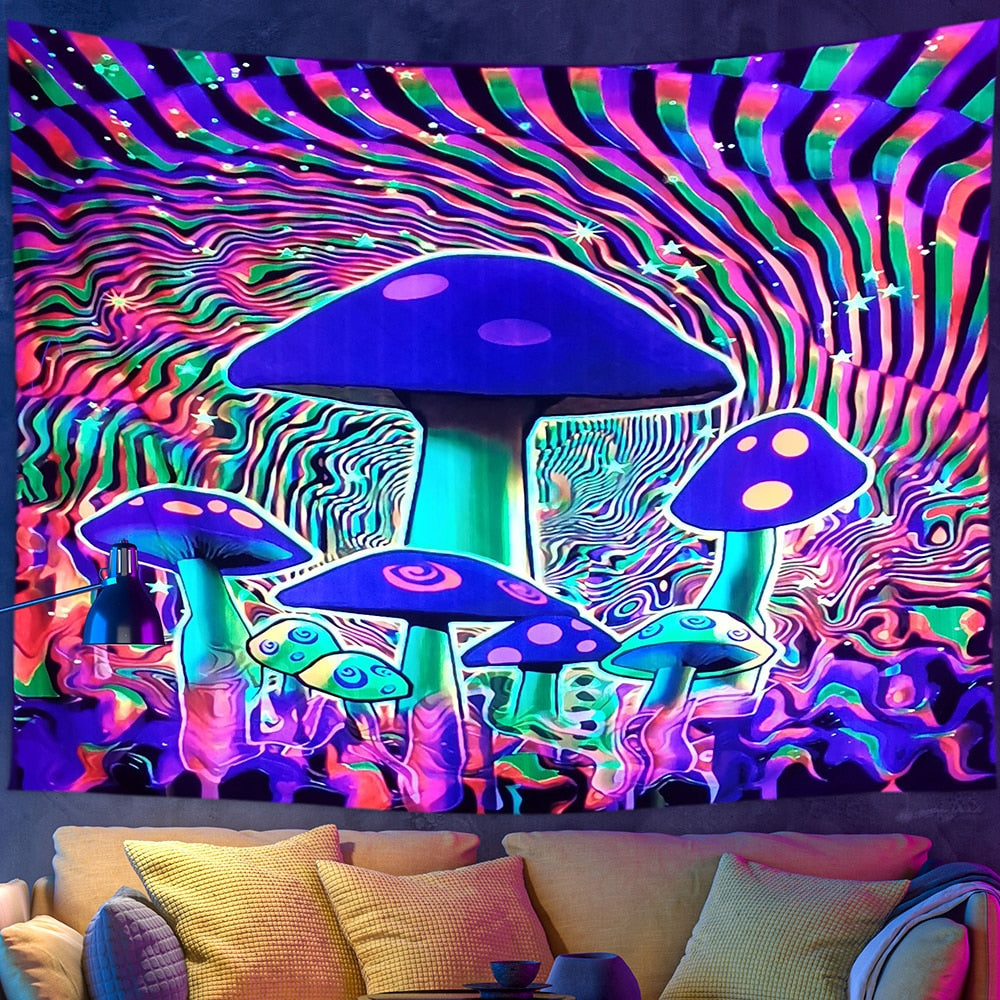Psychedelic Light Schwarzlichtposter