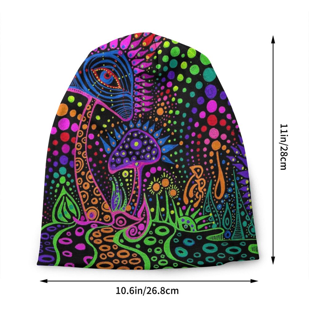 Psychedelic Skull Art Poster