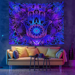 Buddha Meditation Schwarzlichtsposter