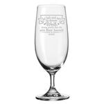 Stölzle Lausitz Bierglas mit Gravur "Sei lieb und nett zu deinem Weib" mit Namen